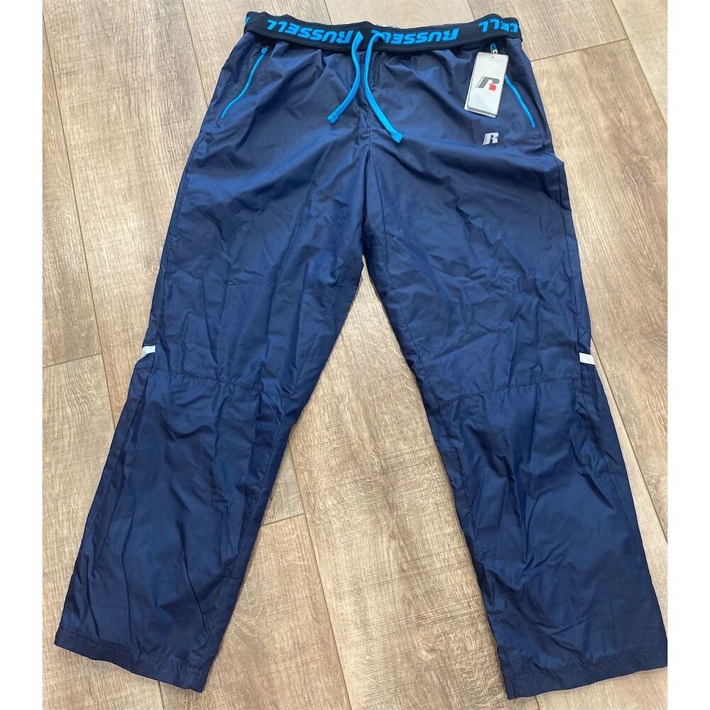 Russell Athletic Men's Blue Track Pants Size L Jogging Casual Wear baddie